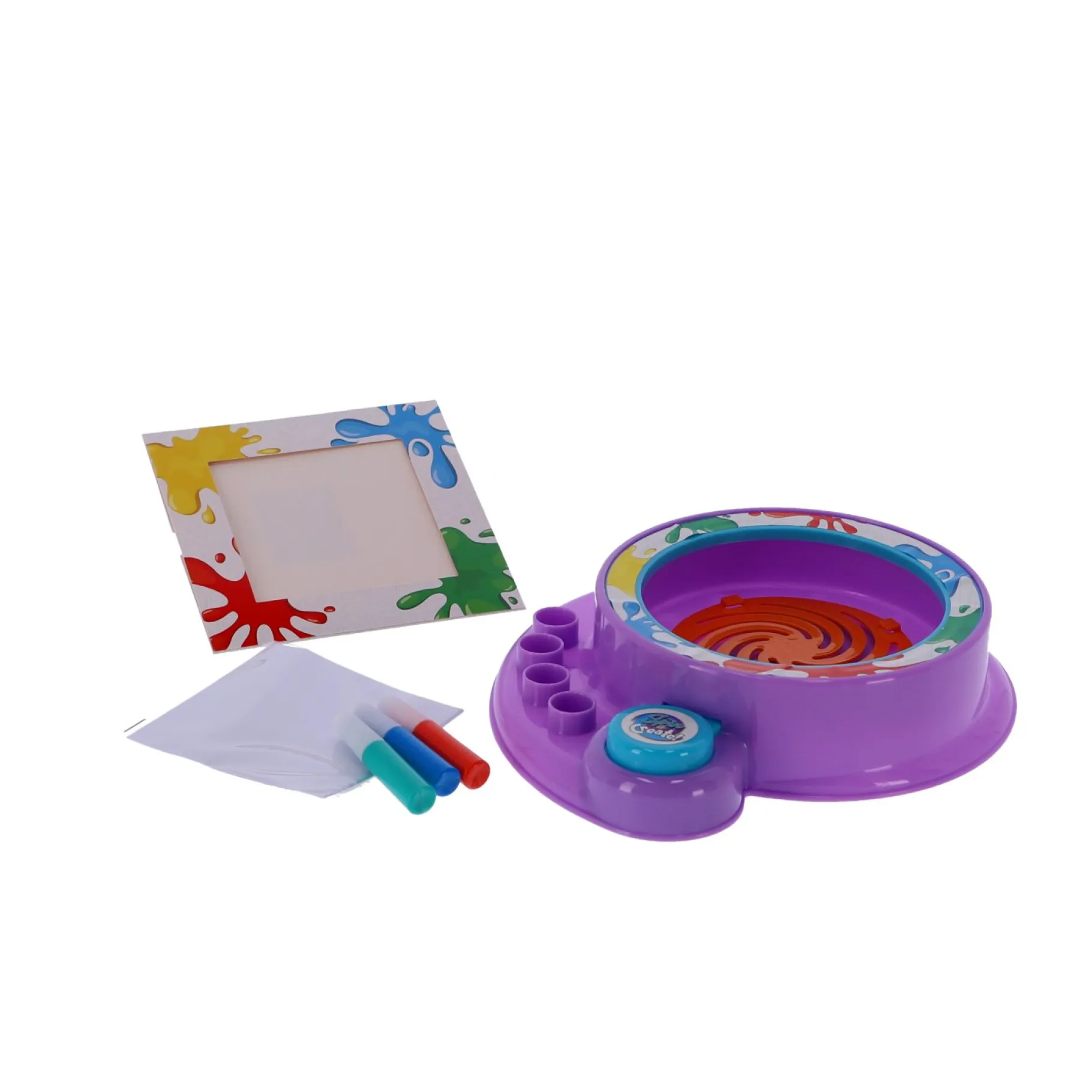 Knutselsets> Verfspat Machine Spin Art