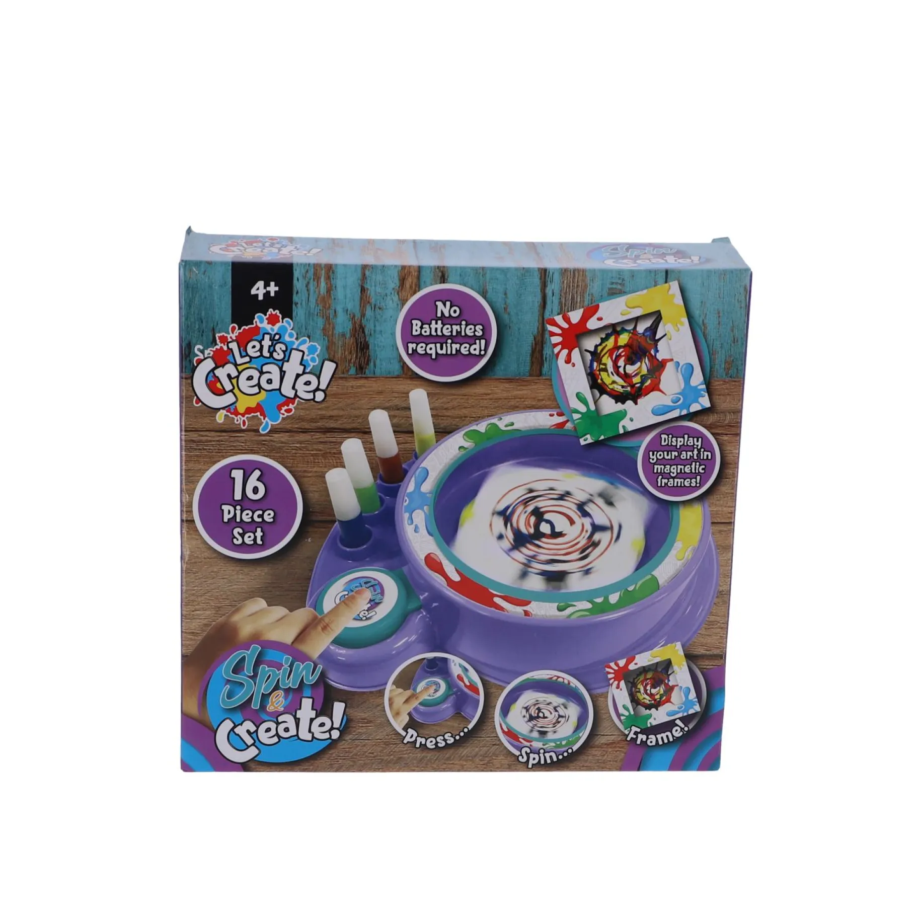 Knutselsets> Verfspat Machine Spin Art