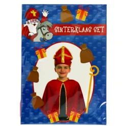 Verkleden|Jongens></noscript> Verkleedset Sinterklaas Cape Met Mijter 1 Maat