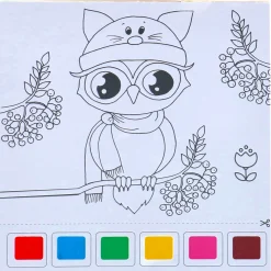 Verven / Schilderen> Verven met water 15 sheets met kwast