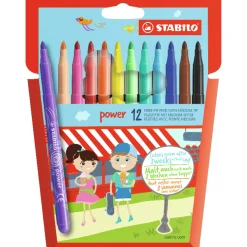 Tekenen / Kleuren>Stabilo Viltstiften Power Stiften 12 Stuks