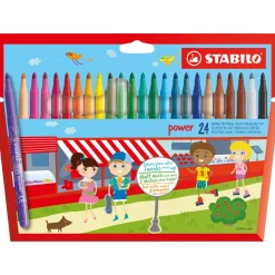 Tekenen / Kleuren>Stabilo Viltstiften Power Stiften 24 Stuks