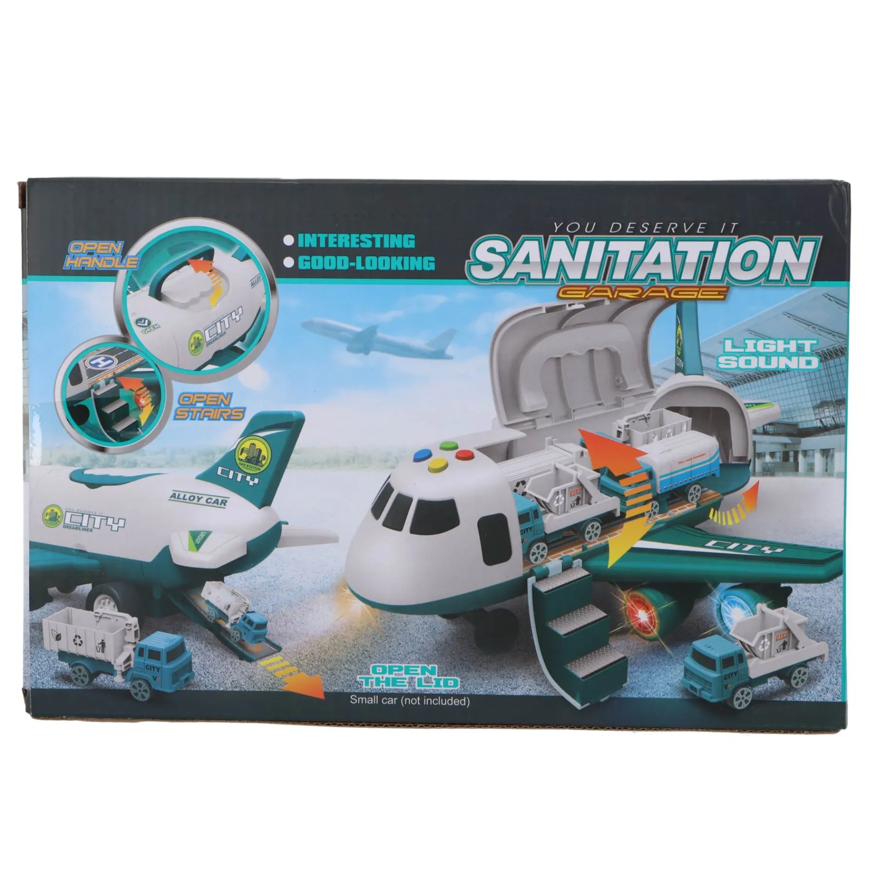 Voertuigen|Jongens> Vliegtuig city dreamliner met licht en geluid