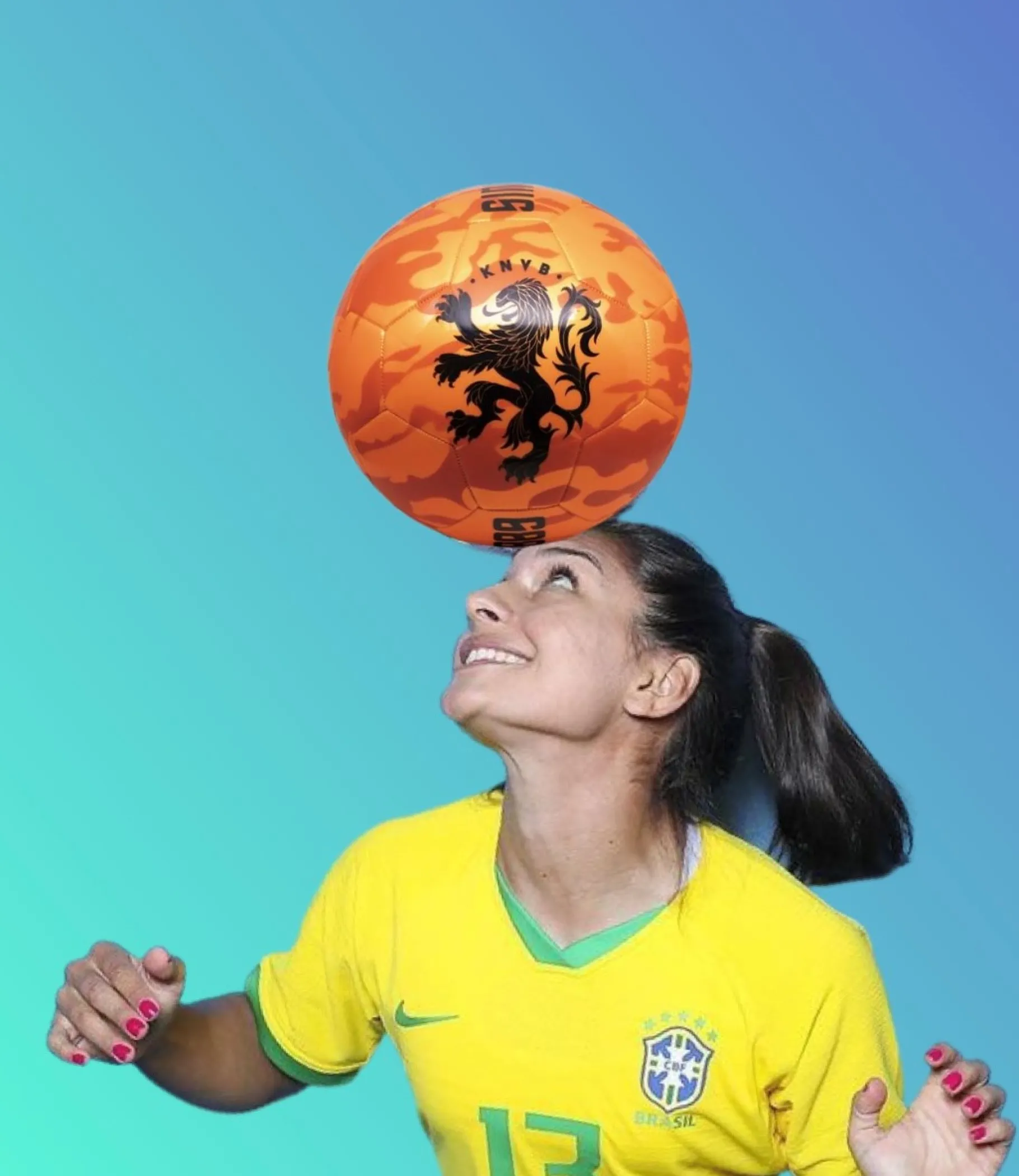 Voetbal> Voetbal KNVB Oranje Camouflage Maat 5