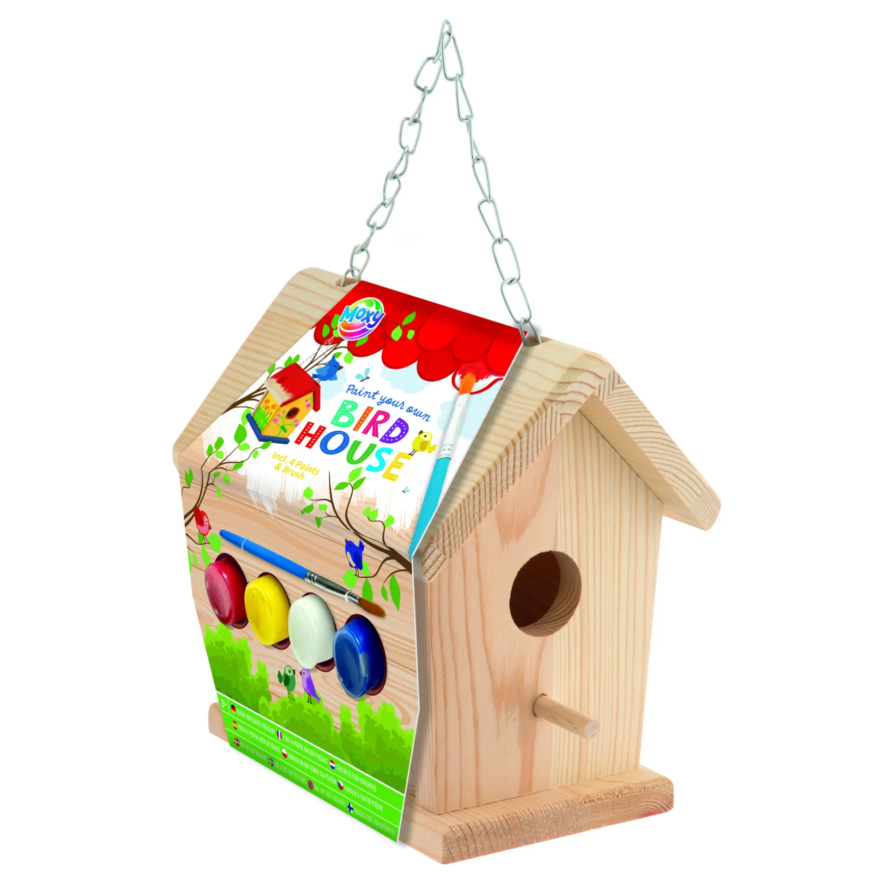 Knutselsets> Vogelhuisje maken hout set compleet