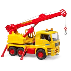 Jongens> Vrachtwagen MAN met kraan 50 jaar Bruder