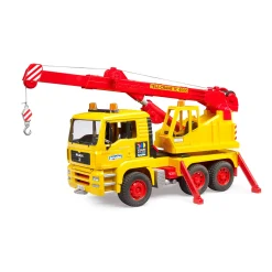 Jongens> Vrachtwagen MAN met kraan 50 jaar Bruder