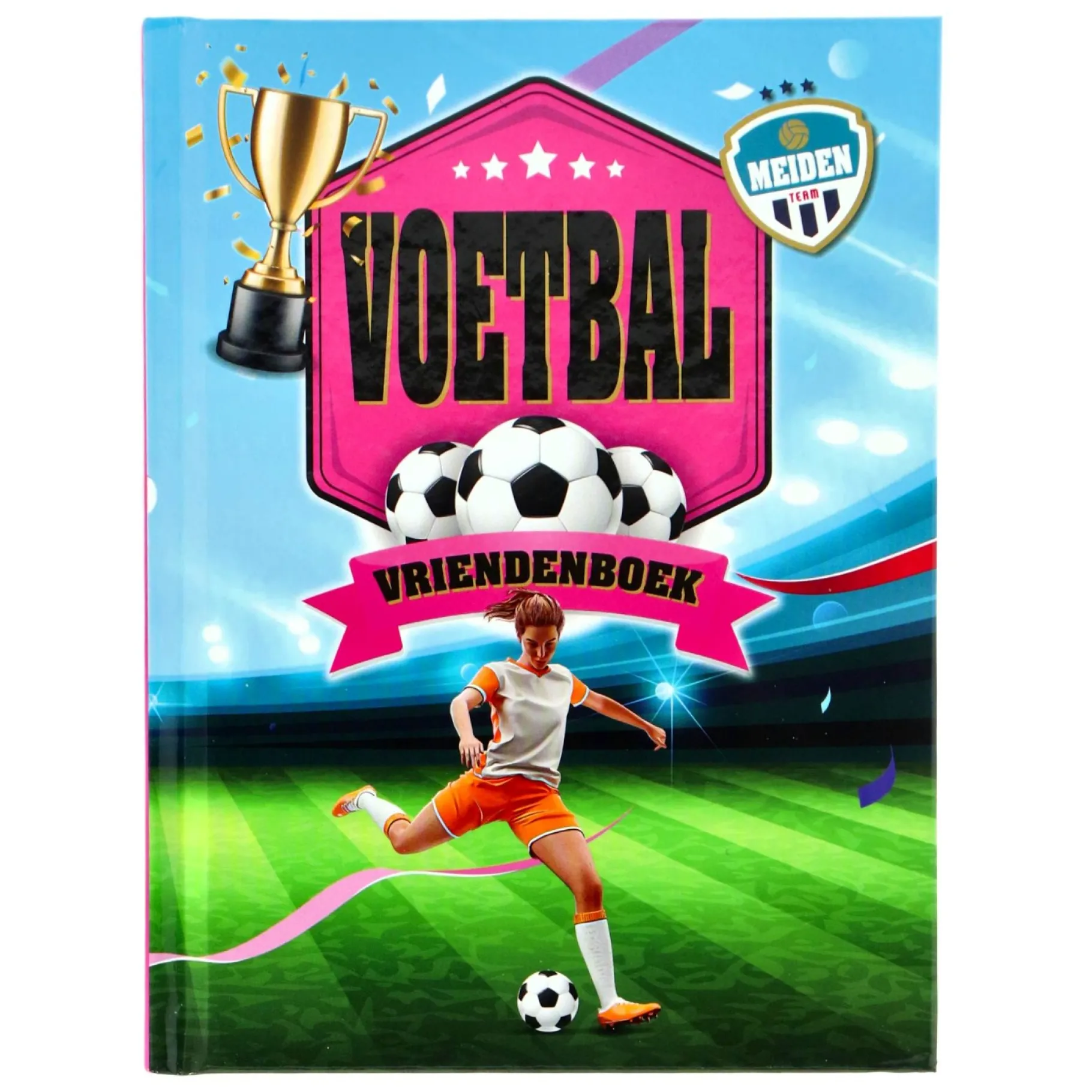 Kleurboeken|Vriendenboeken> Vriendenboek voetbal meisjes