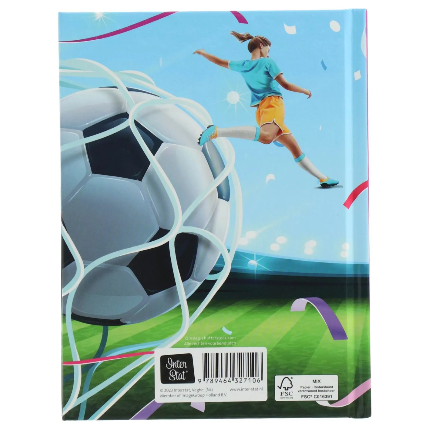 Kleurboeken|Vriendenboeken> Vriendenboek voetbal meisjes