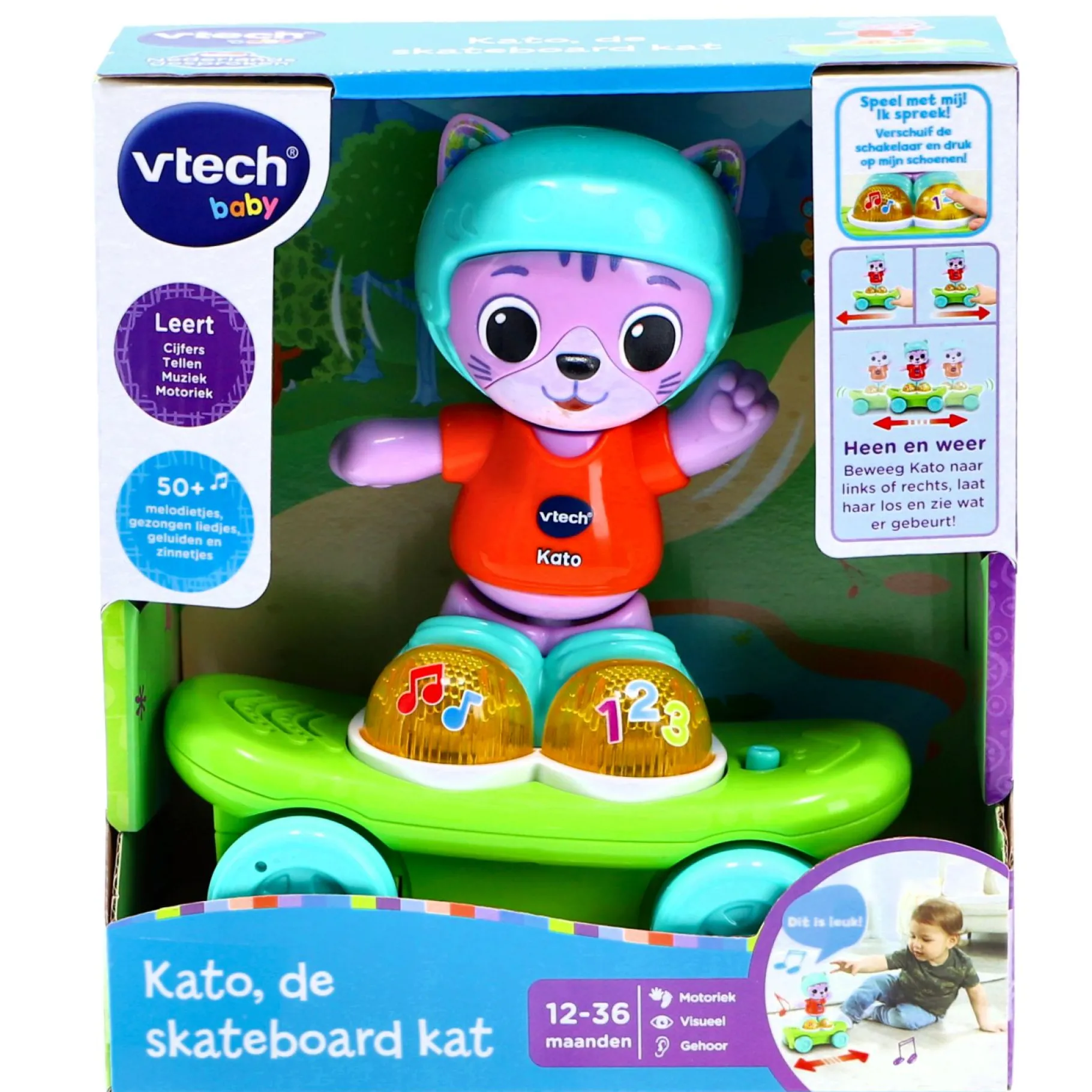 Babyspeelgoed>Vtech Baby De Skateboard Kat