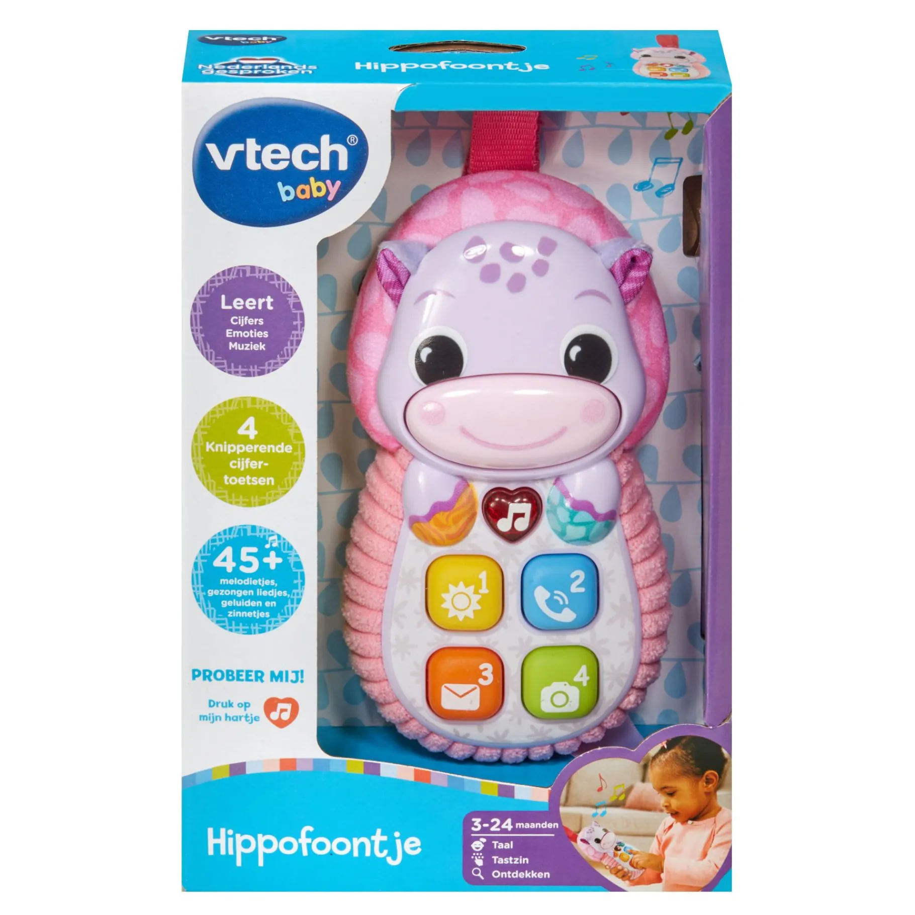 Babyspeelgoed>Vtech Baby Hippofoontje Roze