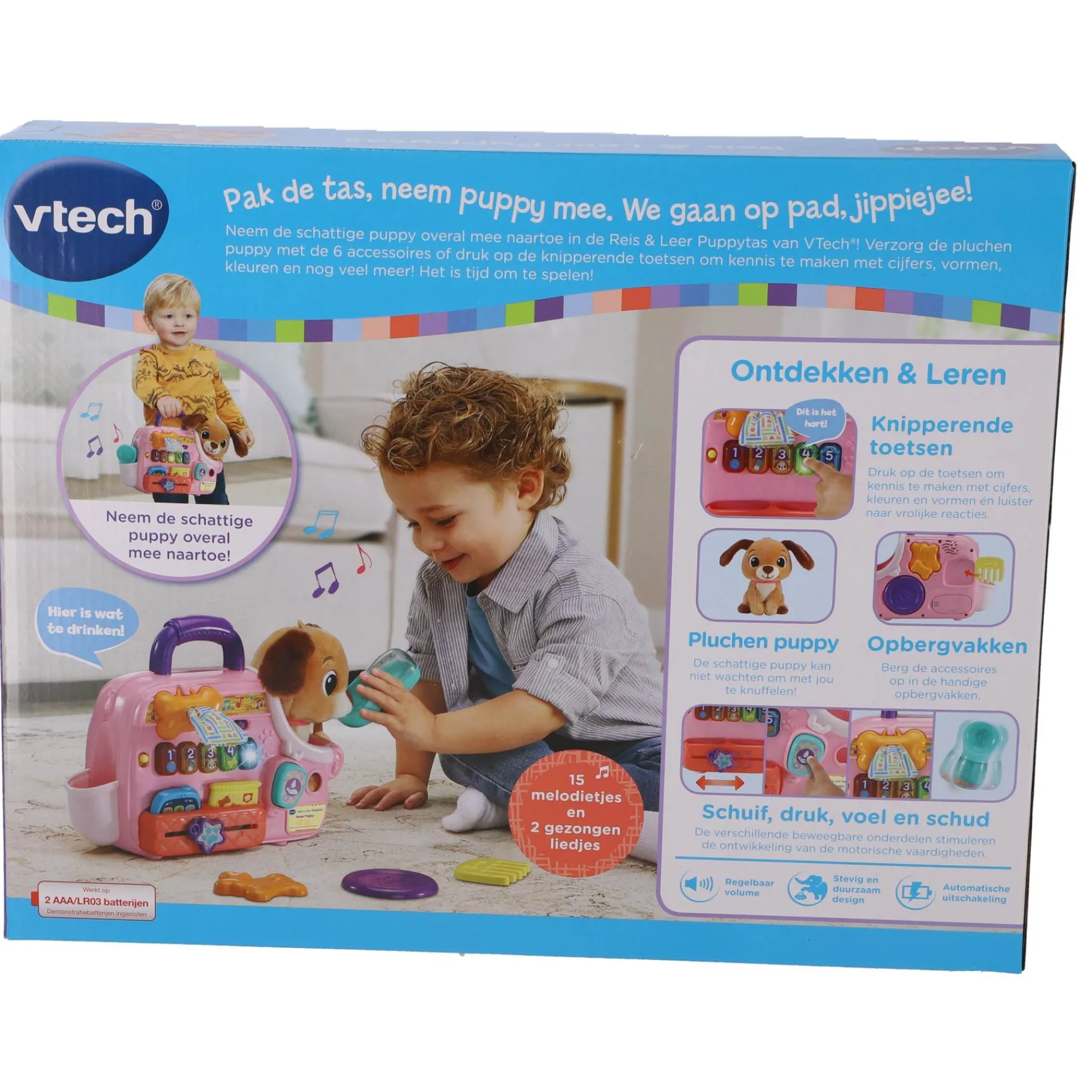 Babyspeelgoed> Vtech Baby Reis & Leer Puppytas
