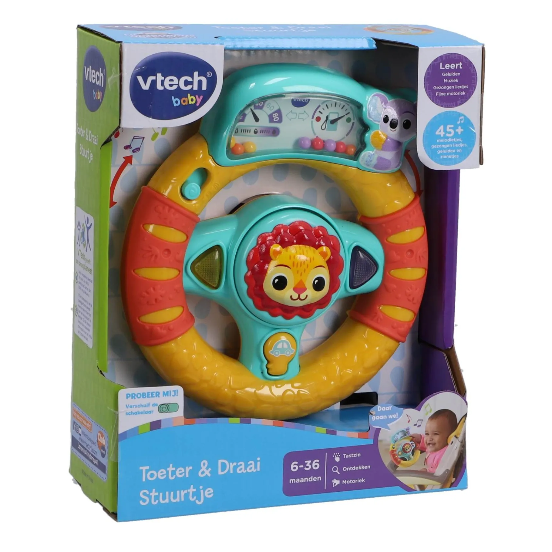 Babyspeelgoed>Vtech Baby Toeter En Draai Stuur