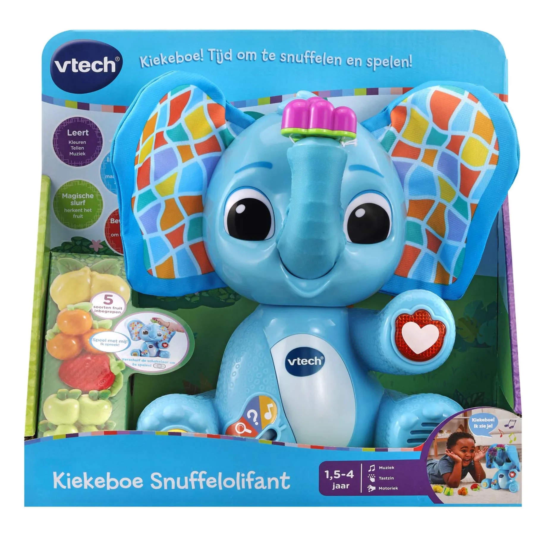 Babyspeelgoed>Vtech Kleuter Kiekeboe Snuffelolifant
