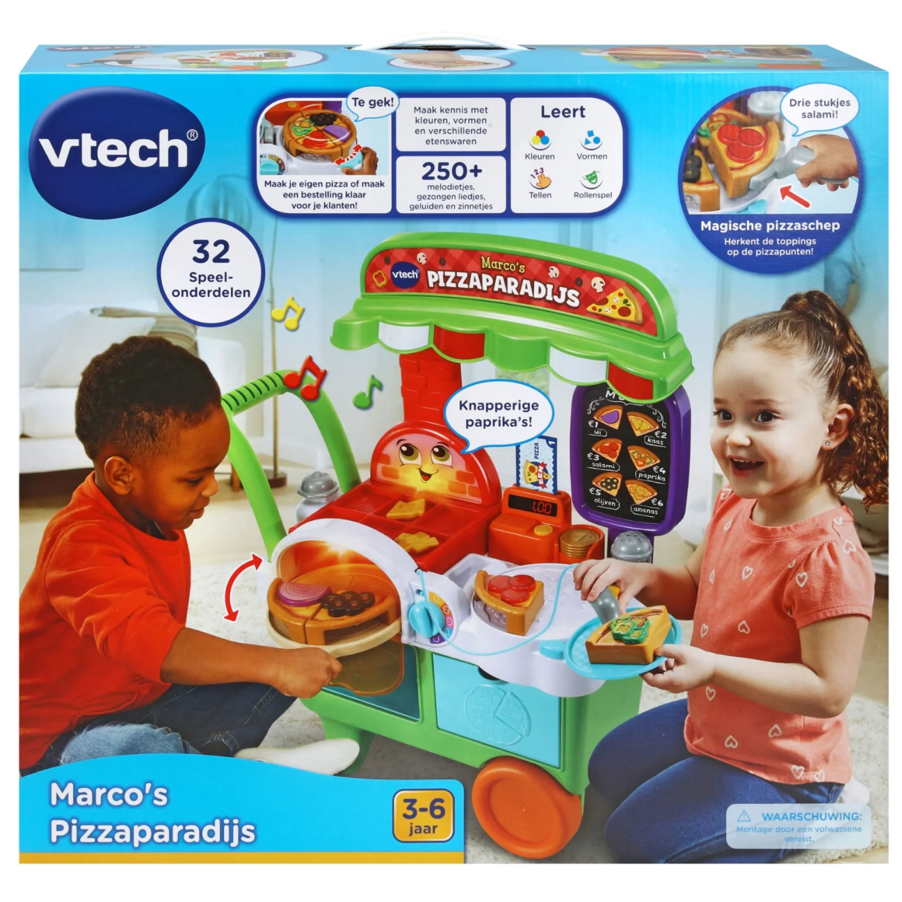 Babyspeelgoed>Vtech Kleuter Marco's Pizzaparadijs