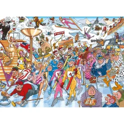 Legpuzzels>Jumbo Wasgij Mystery Puzzel Winterspelen 1000 Stukjes