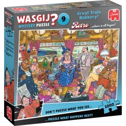 Legpuzzels> Wasgij puzzel retro De Grote Treinroof 1000  stukjes