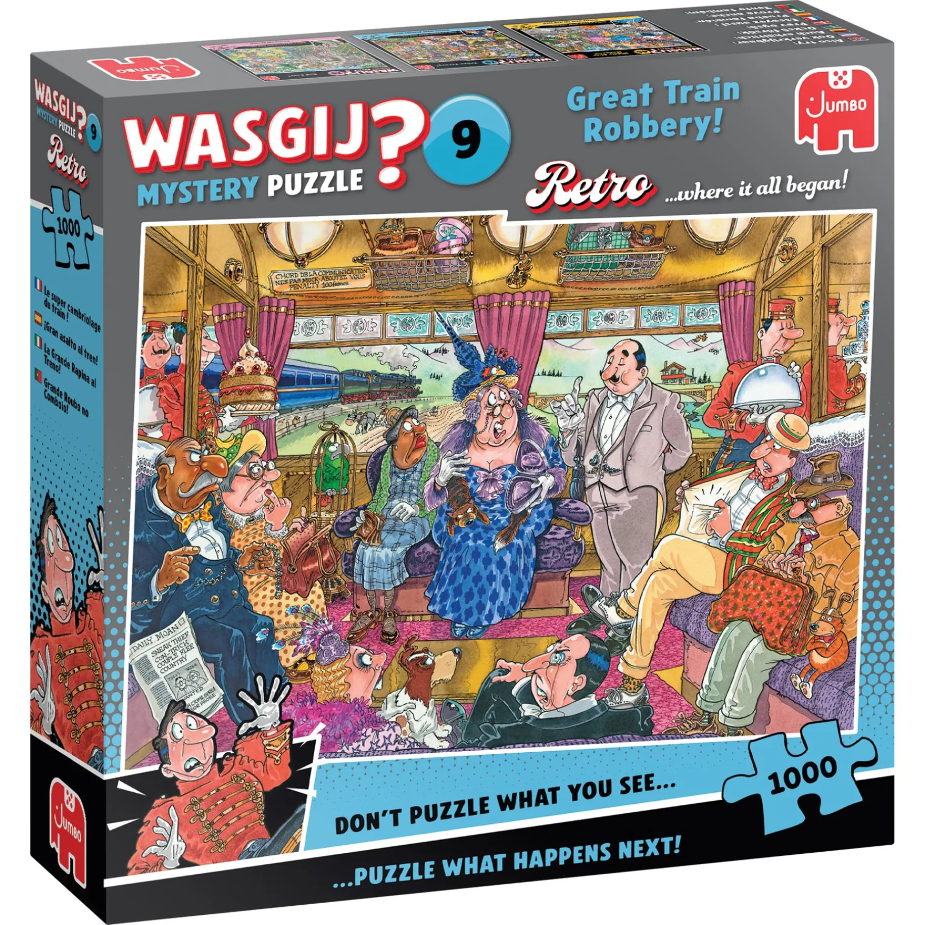 Legpuzzels> Wasgij puzzel retro De Grote Treinroof 1000 stukjes