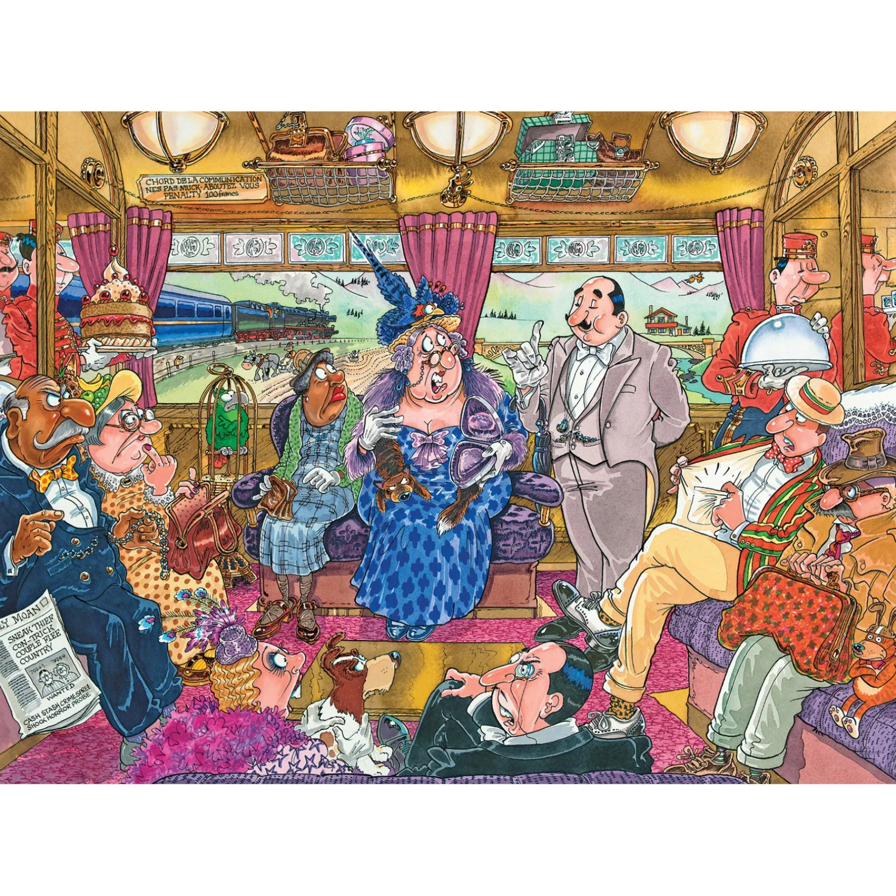 Legpuzzels> Wasgij puzzel retro De Grote Treinroof 1000 stukjes