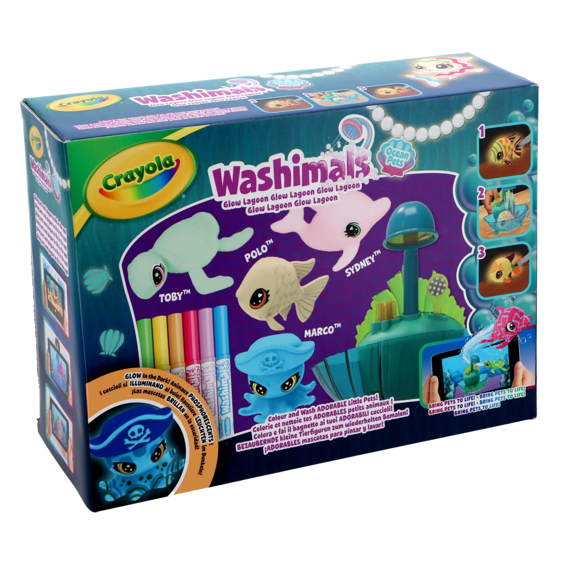 Tekenen / Kleuren> Washimals Playset Ocean Glow Lagoon