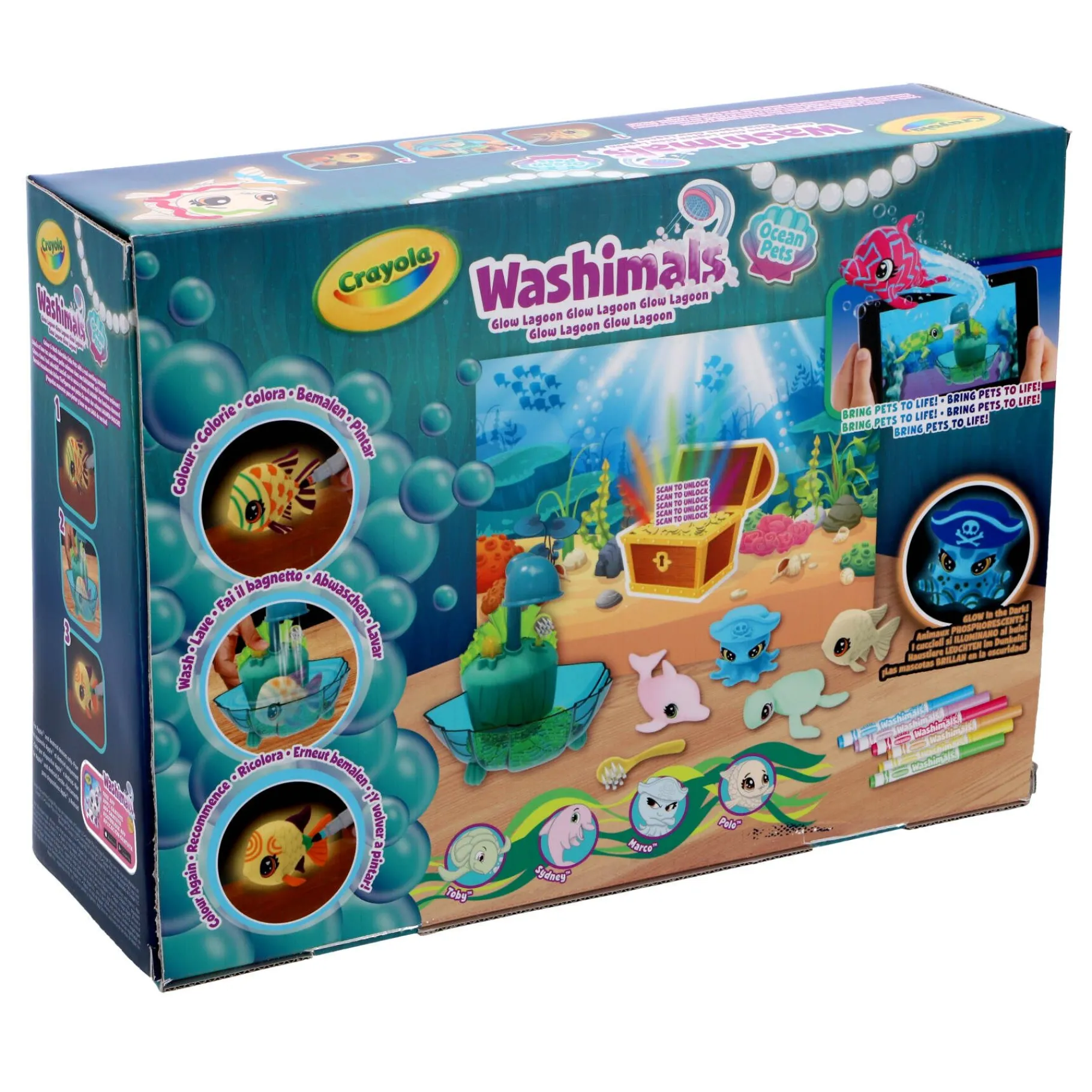 Tekenen / Kleuren> Washimals Playset Ocean Glow Lagoon