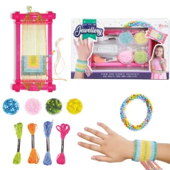 Sieraden Maken> Weefgetouw set met garen en kralen