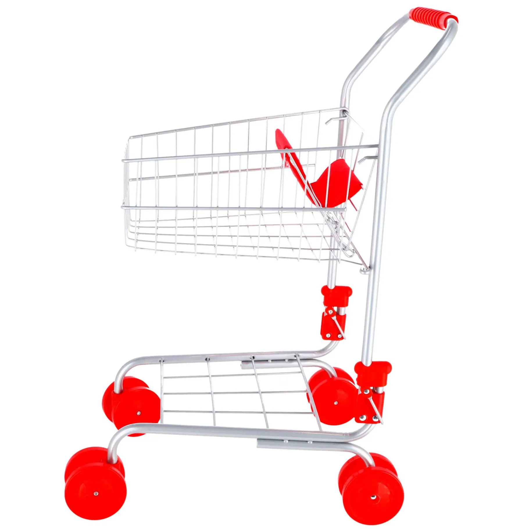 Meisjes|Winkelspeelgoed> Winkelwagen Rood Metaal