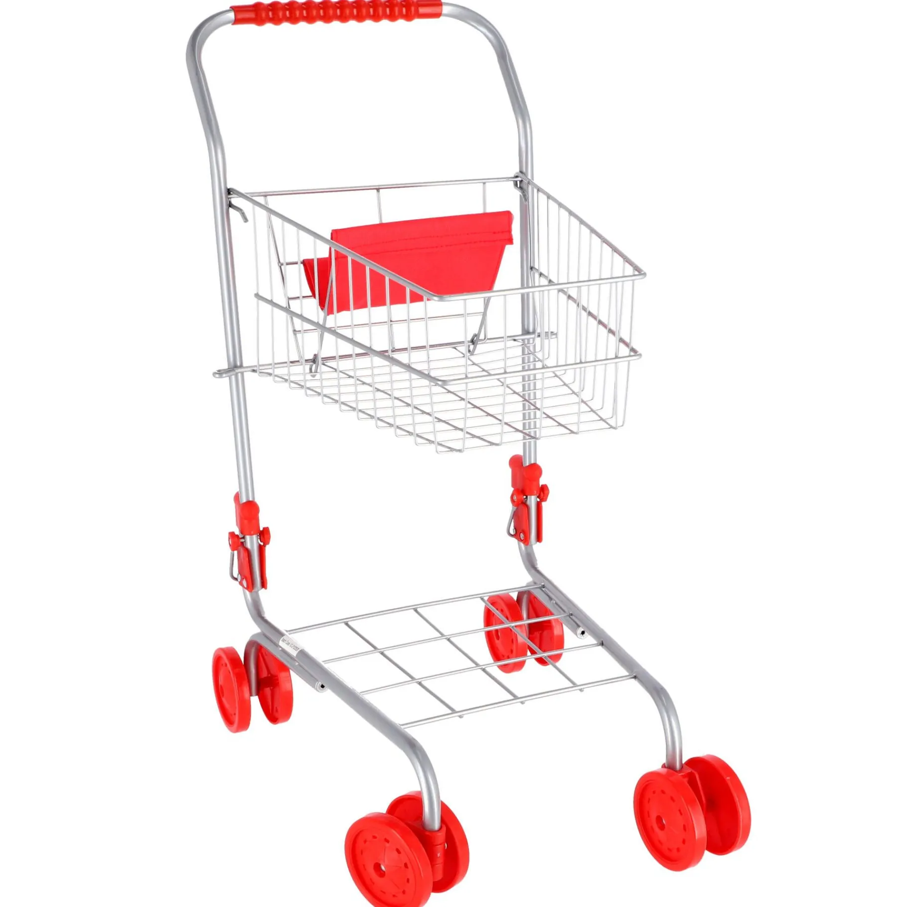 Meisjes|Winkelspeelgoed> Winkelwagen Rood Metaal