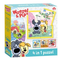 Legpuzzels> Woezel & Pip 4 in 1 Puzzel