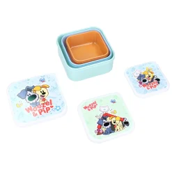 Schoolbekers En Broodtrommels> Woezel En Pip Snackbox 3 In 1 Fresh Bites