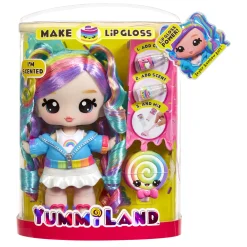 Meisjes|Tienerpoppen> Yummiland Large Doll + Lipgloss Pet Rainbow Skyler Rainbow Belt