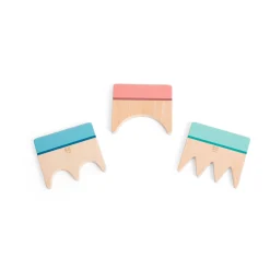 Zwemmen En Waterspeelgoed> Zand kammen om vormen mee te maken in het zand  hout 3 stuks